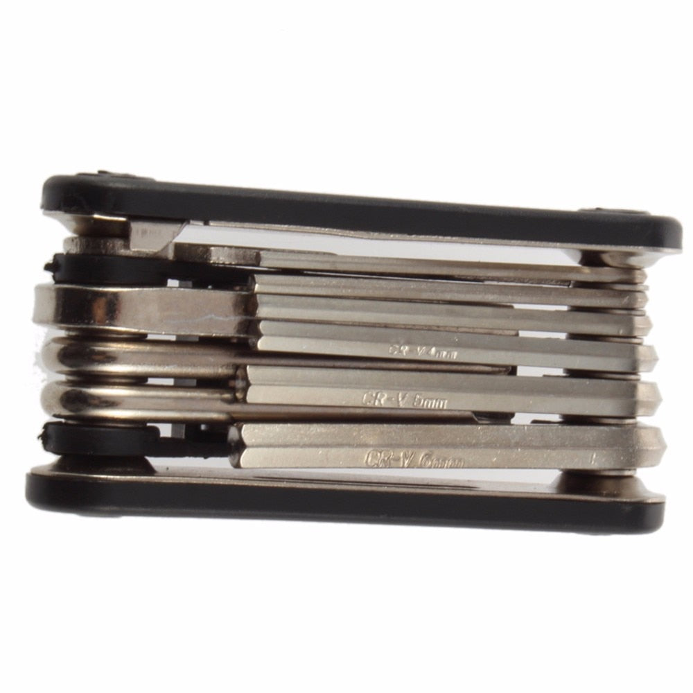 16 in 1 Multi function Mountain Bike Bicycle Repair Wrench Screwdriver Nut Tire Repairing Tools Kit Sets Hex Spoke Allen key