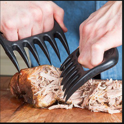 2pc Meat Shredder Claws BBQ Tools Pork Shredder Barbecue Fork Portable Bear Claws Barbecue Fork Pull Meat Shred Pork Clamp