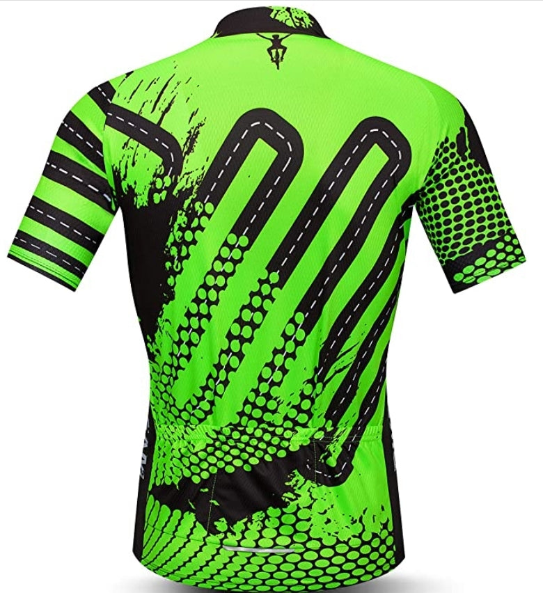 Men's Women's Unisex Cycling Jersey Short Sleeve Bike Clothing Multicolored Diamond