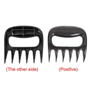 2pcs Black Meat Claws For Kitchen And Bbq, Meat Shredding Tools