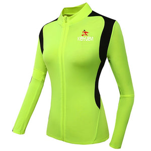 Women Winter Fleece Cycling Jersey Green Long Sleeve Cycling Jacket Fleece Bike Bicycle Clothes Mtb Cycling Clothing Ciclismo Roupa