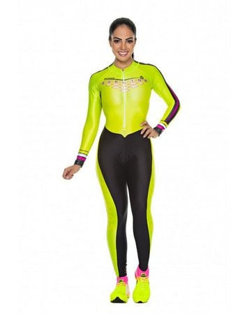 Women's Long Sleeve Triathlon Clothing Cycling  Skinsuit  Bicycle Jersey Jumpsuit 3 colors