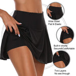 Breathable quick-dry women sports tennis golf yoga skirt shorts fitness skorts underwear short skirt High Waist Sports