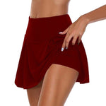 Breathable quick-dry women sports tennis golf yoga skirt shorts fitness skorts underwear short skirt High Waist Sports