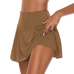 Breathable quick-dry women sports tennis golf yoga skirt shorts fitness skorts underwear short skirt High Waist Sports