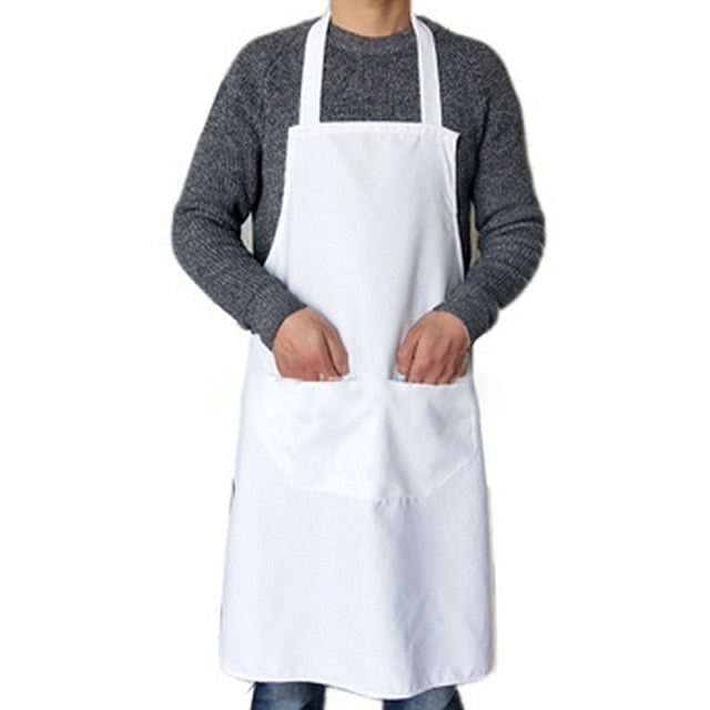 Apron Colorful Cooking Aprons Kitchen Cleaning Sleeveless Accessiories Convenient Male Female Chefs Universal Apron Pocket Adult