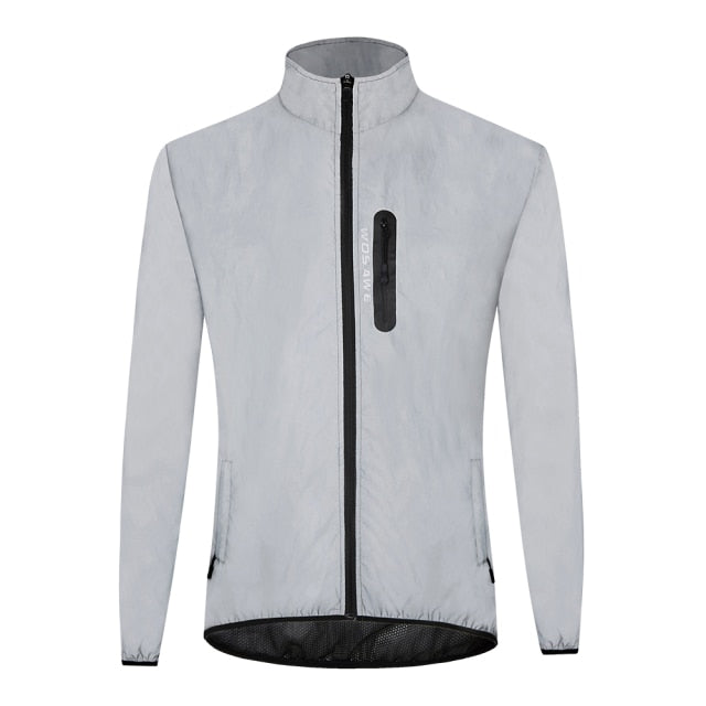 WOSAWE Full Reflective Men's Cycling  Windproof Thick Jacket